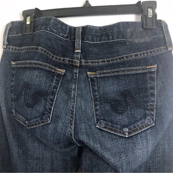 AG Adriano Goldschmied Nikki Relaxed Skinny Jeans Medium Blue Zipper Pocket 25 R - Picture 6 of 14